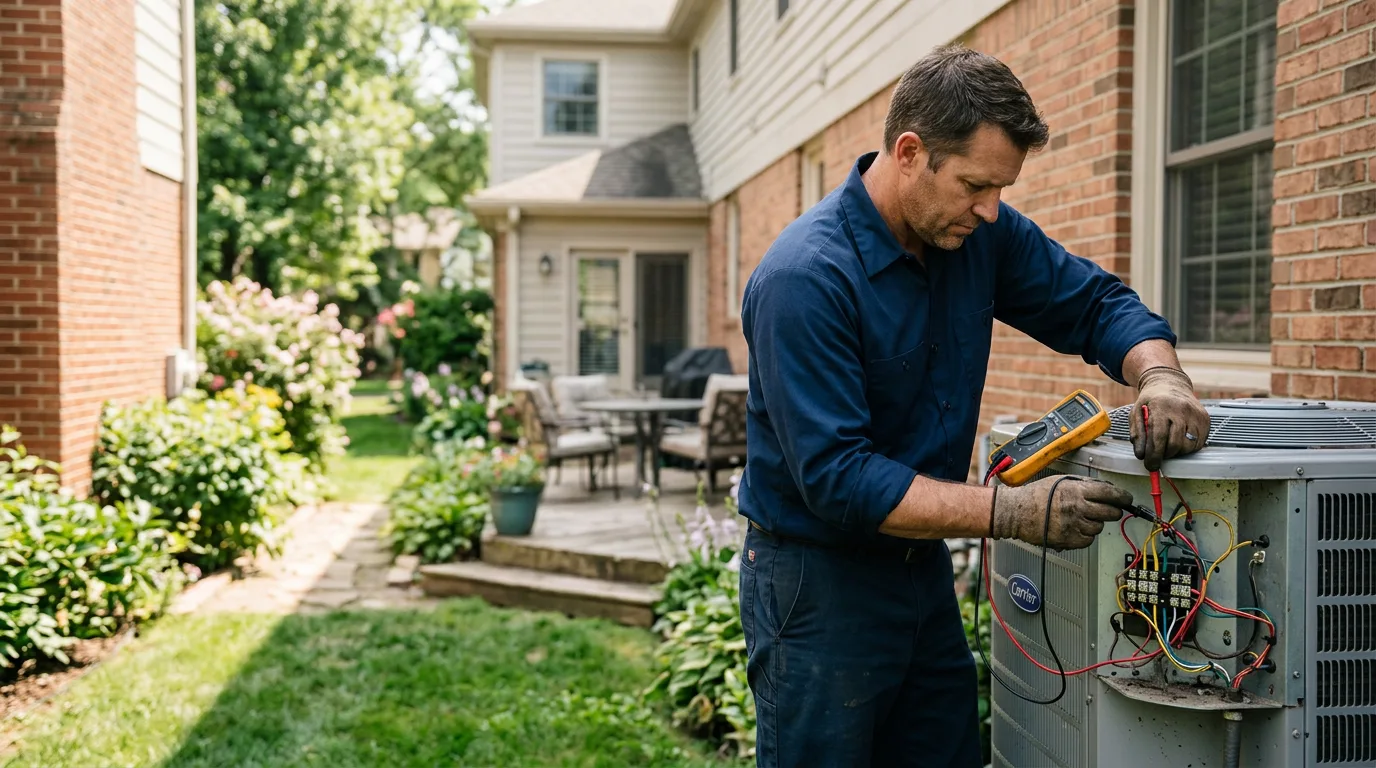 HVAC technician working near Westernport, MD